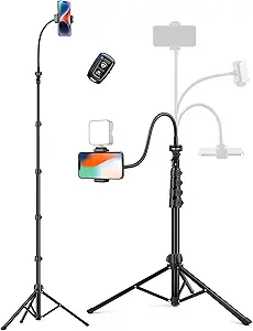 Trípode para teléfono, trípode de 86 pulgadas de alto